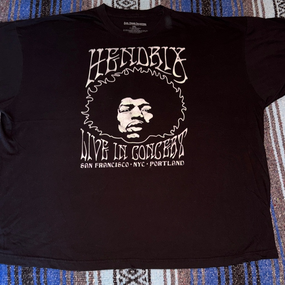 Jimi Hendrix Concert Poster Tee Shirt